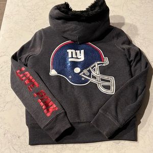 PINK by Victoria’s Secret NFL NY Giants faux Fur Lined Hoodie